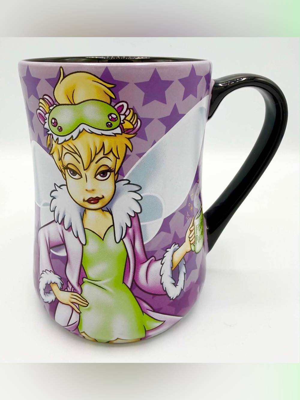 Disney Parks Tinker Bell "Mornings Aren't Magical" Pixie Power Coffee Mug 16 OZ